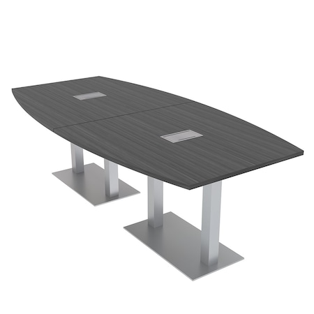 Skutchi Designs 45 in W, 96 in L, 29 in H, Engineered Wood Top, Grey HAR-BOT-46x93-DOU-ELEC-ASIANNIGHT